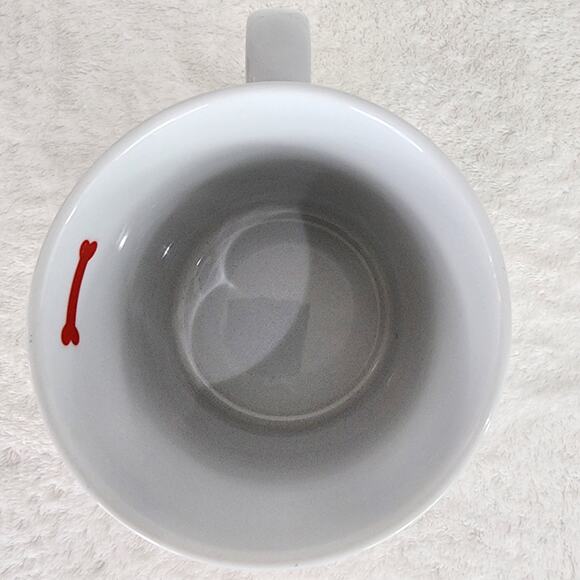 Fringe "Lou" Bulldog Feathered Cap Grey Ceramic Coffee Mug Microwave DW Safe - Picture 5 of 7